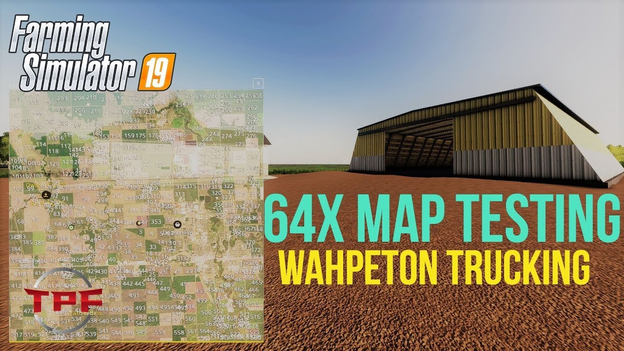 LIVE!! Farm Sim 19!! 64X MAP Wahpeton Full Section Corn Harvesting by North Dakota MAM YouTube