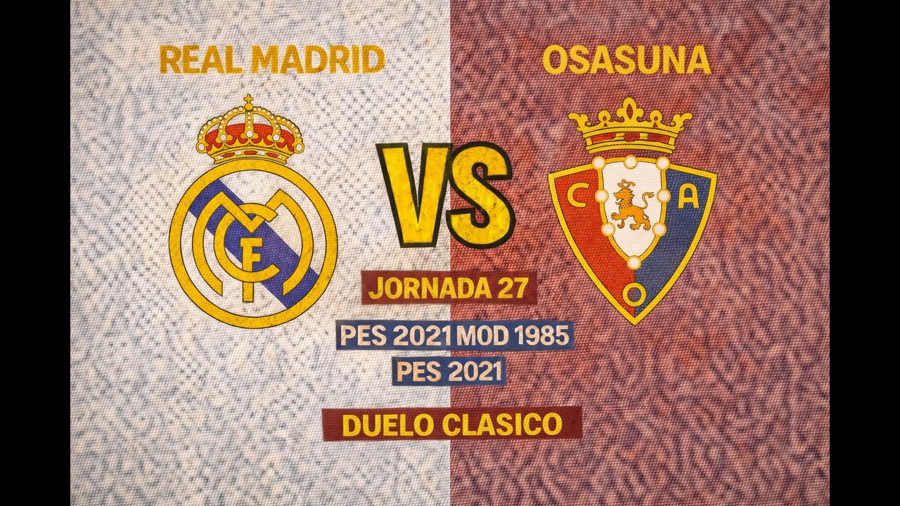 R.Madrid vs Osasuna 1985 | PES 2021 Retro Jornada 27⚽🔥