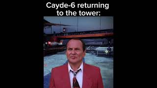 Cayde-6 returning to the tower: