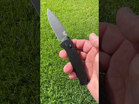 Enjoying a Benchmade Vapyr 534 Cerakoted Magnacut & black textured Aluminum Bugout knife