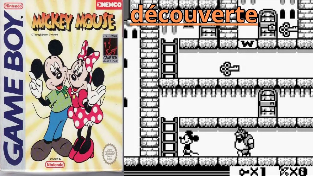 Vidéo Découverte de Mickey Mouse (Game Boy) Rétro Gaming