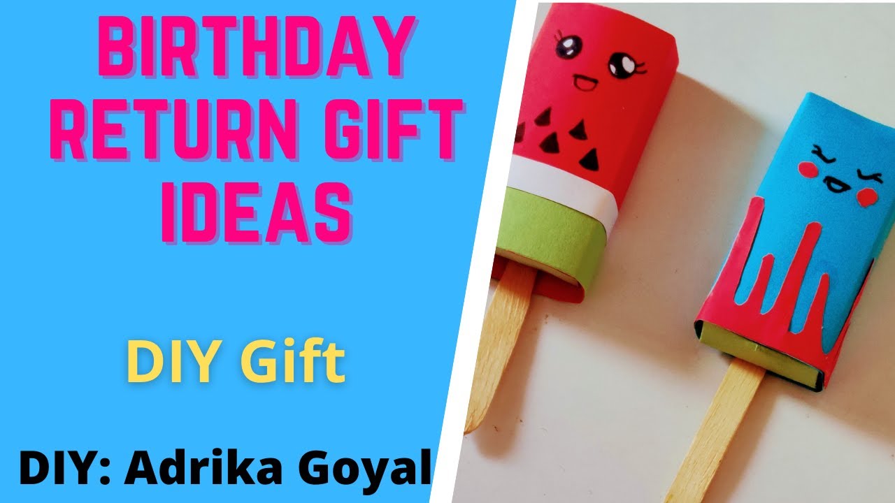 Birthday Return Gift Ideas | Origami 3d Ice-cream | DIY Paper Craft