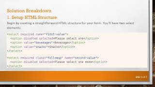 Creating Dynamic Conditional Select Options in an HTML Form
