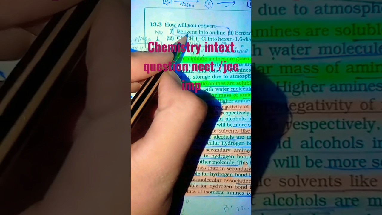 Amines intext question//neet /jee imp#