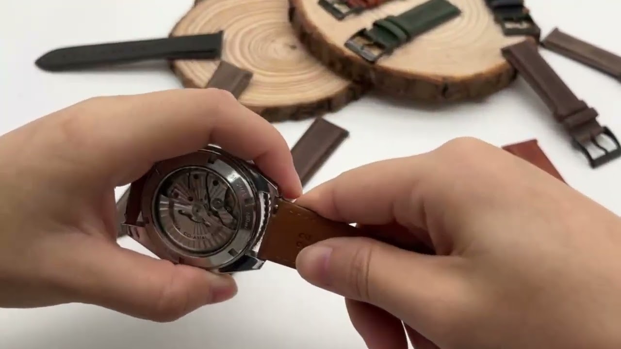 Leather Bands for Apple Watch 41mm 45mm Buckle Wristband Strap with iWatch Series 7 6 5 4 3 SE