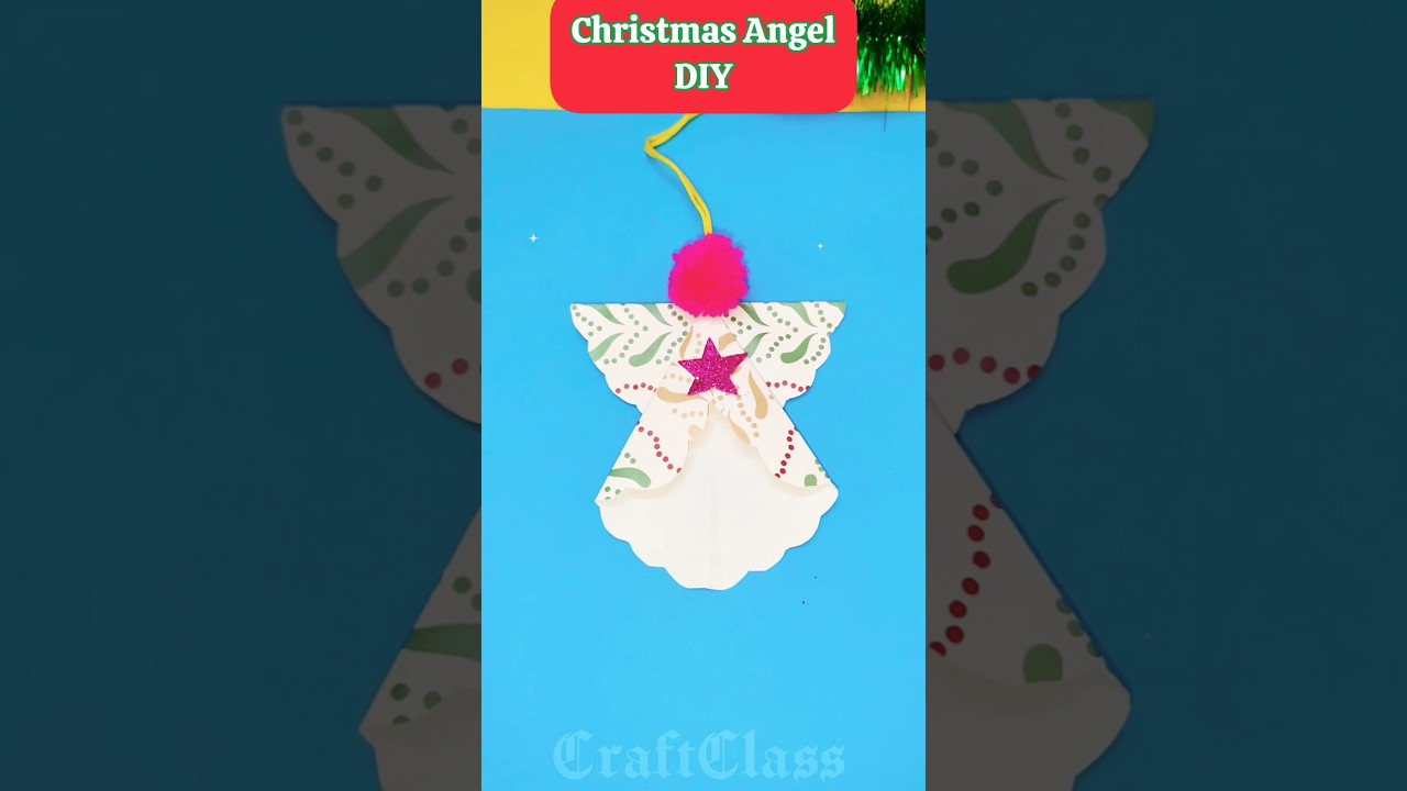 chritsmas special paper craft Angel DIY 