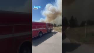Wildfires burn in San Bernardino and Riverside counties