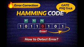 Hamming Code Explained | Error Detection &amp; Correction | Computer Networks | GATE 2027