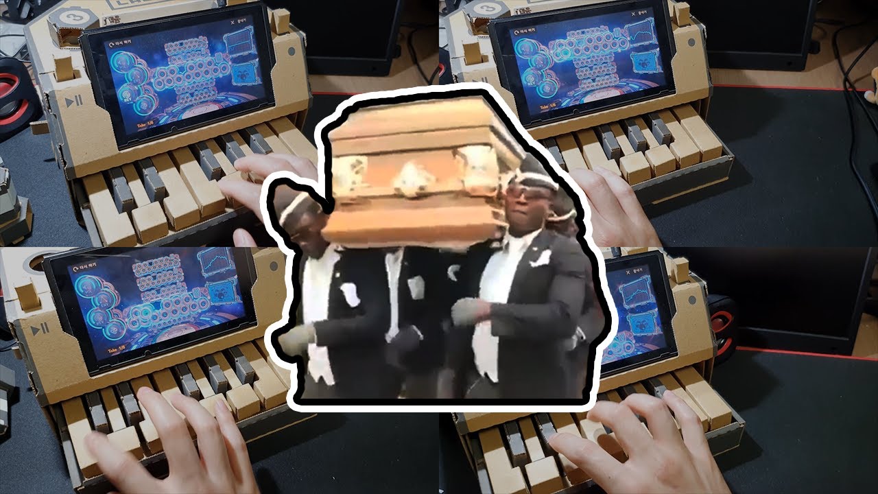 '관짝밈' 골판지피아노로 쳐보기