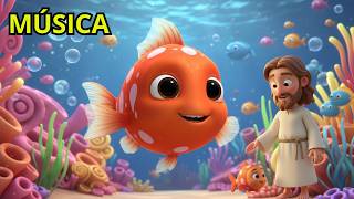 O Peixinho que Confia em Jesus 🐠💙 | Música Cristã Infantil Animada Melodia Pop Kids