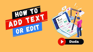 How to Edit Text on Duda Website Platform