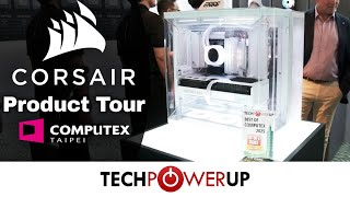 Computex 2025 - Corsair Showcase - 5400 Air Mid-Tower, MAKR, Nautilus 360, RS ARGB,  Frame 4500