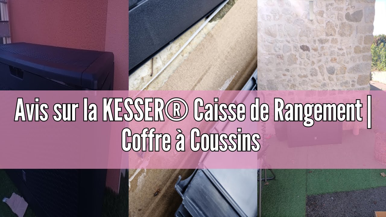 Coffre De Rangement Jardin 310L - Style Rotin Avec Roulettes - Pour Coussins Et Accessoires Extérieur