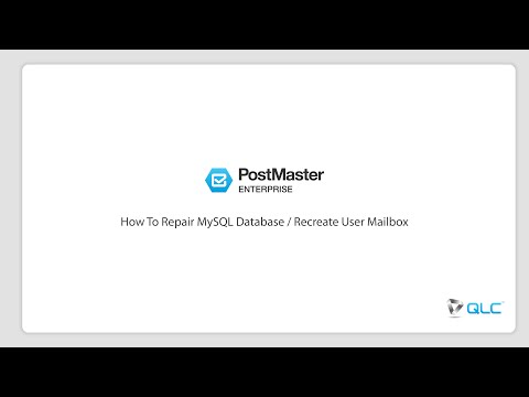 How To Repair MySQL Database and Recreate User Mailbox In PostMaster?