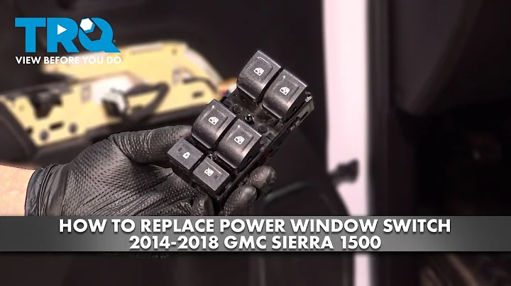 How to Replace Power Window Switch 2014-2018 GMC Sierra 1500