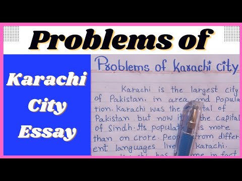 problem of karachi essay easy words