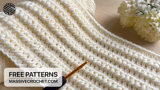 VERY EASY Crochet Pattern for Beginners! 👌 WONDERFUL Crochet Stitch for Blanket, Bag & Shawl by Massive Crochet 4,936 views 2 weeks ago 11 minutes, 55 seconds