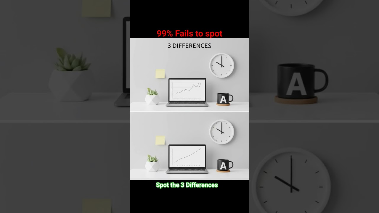 Only 1% Can Spot 3 Differences in 5 Seconds! 🧐