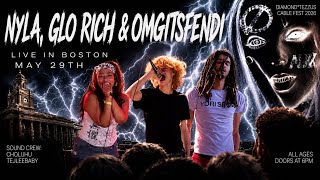 nyla|Glo Rich|omgitsfendi LIVE in Boston, MA Full Sets–Cable Fest 2026 [4K 60FPS] | Sonia | 5/29/26