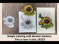 Simple coloring with Alcohol markers  This is how I color  LK323