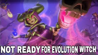 Opponent Are Not Ready For Evolution Witch|Witch Evolution Draft Challenge|#clashroyale