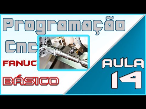 Aula 14 - Programação CNC Básico - Torno cnc - G75 Ciclo de faceamento -   Comando Fanuc