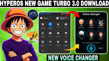 Hyperos New Game Turbo 3.0 Download 🤯🔥| New Voice Changer Best App For Free Fire Install Any android