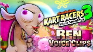 All Ren Höek Voice Clips • Nickelodeon Kart Racers 3: Slime Speedway • Voice Lines • 2021