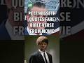 Hegseth Mistakenly Quotes Fake Bible Verse From Pulp Fiction #news #politics #petehegseth #movies