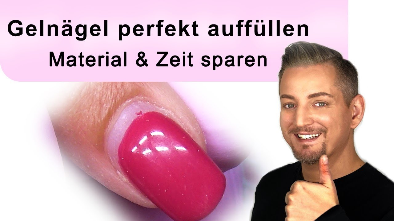 Gelnagel Perfekt Auffullen Naildesign Youtube