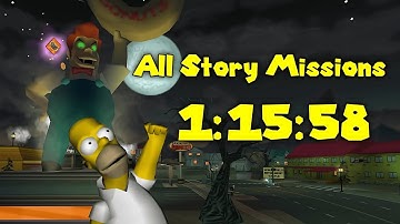 The Simpsons Hit And Run All Story Missions In 1:15:58