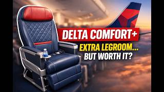 We Flew DELTA AIRLINES & Booked Extra Legroom Seat Comfort Plus | What Is It Like For a Tall Person?