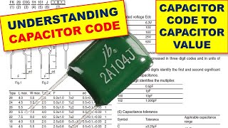 {530} Understanding Polyester / Ceramic Capacitor Part Number - PF Capacitor Code to Microfarad screenshot 3