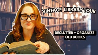 Vintage Library Makeover: Book Organizing How To