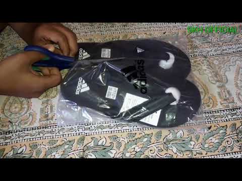 adidas-adi-rio-black-daily-slipper-from-snapdeal,-real-or-fake-,honest-review,unpacking-adidas-slipp