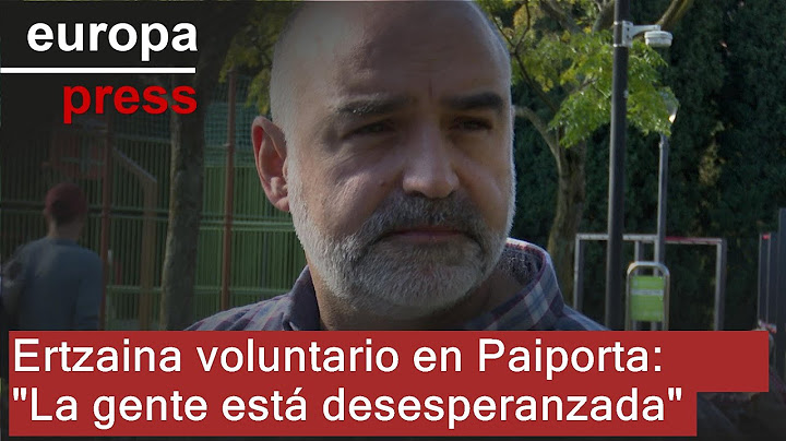 Ertzaina voluntario en Paiporta (Valencia) asegura que la población está "desesperanzada"