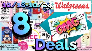 Walgreens 8 Must Do Deals 10/18-10/24|Free Makeup|Cheap Cereal|Diapers & More