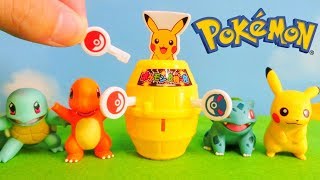 Miniature Pop-Up Pokemon Game - Japanese Capsule Toy (GASHAPON)
Please Subscribe!!
https://www.youtube.com/channel/UCJDSnLZLLY6g6yLLQMh5AOg?sub_confirmation=1
This is a capsule toy of Pokemon Pop-up Pirate.
First set Pokemon inside of a barrel, then insert a key into each hole on the barrel.
If the Pokemon pops out of the barrel when inserting the key, you will lose. Miniature Pop-Up Pokemon Game - Japanese Capsule Toy (GASHAPON)