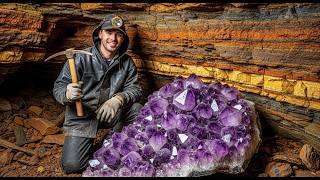 Found Rare $50,000 Amethyst Crystal While Digging at a Private Mine! (Unbelievable Find)