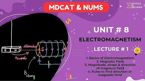 MDCAT Physics Unit#8 Electromagnetism Lecture#1