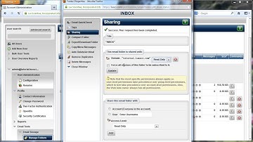 LuxSci Tutorial: Admin - Managing Email Folders