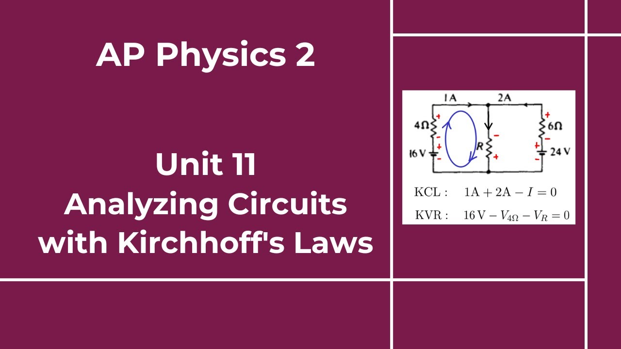 AP Physics 2 - Unit 11 - Lesson 5 - Analyzing Circuits with Kirchhoff's ...
