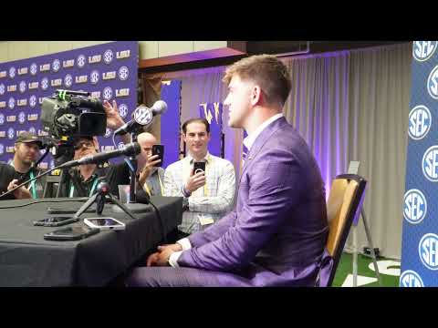 LSU QB Garrett Nussmeier At SEC Media Day