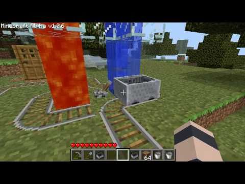 Minecraft - Flaming Mine Carts