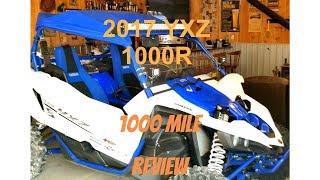 2017 Yamaha Yxz 1000R ....1000 Mile Review