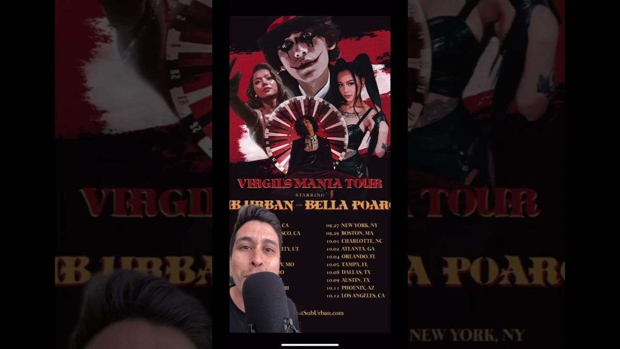 Watch Bella Poarch & Sub Urban Announce ‘Virgil’s Mania Tour’ #Shorts on YouTube Watch Bella Poarch & Sub Urban Announce ‘Virgil’s Mania Tour’ #Shorts on YouTube