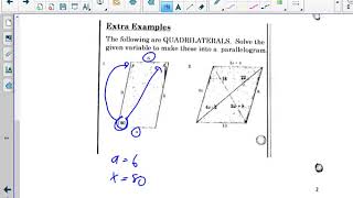 geometry B 7 2 notes tests for parallelograms