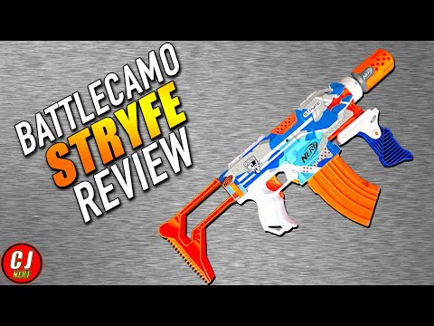 Nerf Stryfe Battlecamo Edition - 2018 Unboxing, Review, Range Test