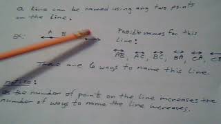 1351  Ch. 11 1  Collinear and Coplanar points and Naming a Line and a Plane