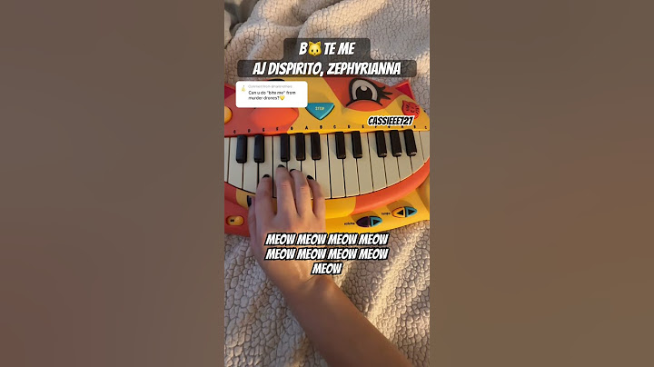 Bite Me by AJ Dispirito but cat piano 👀 #murderdrones #biteme #catpiano